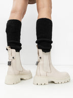 Women's leather shoes-1