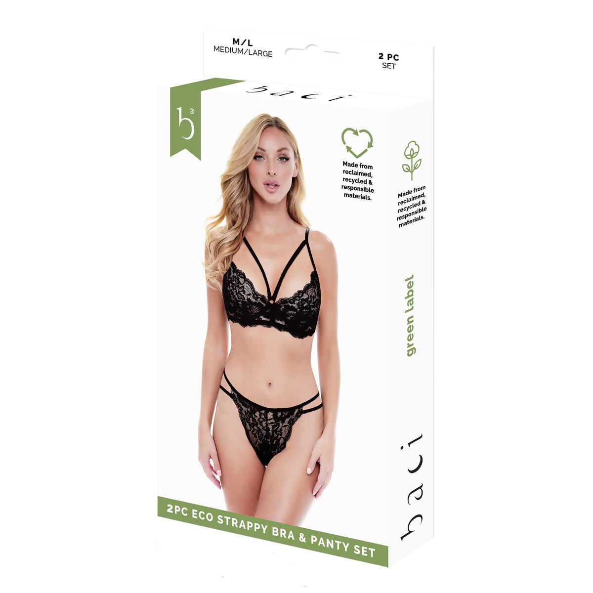 Underwear Set Baci Lingerie Black (S/M)-3