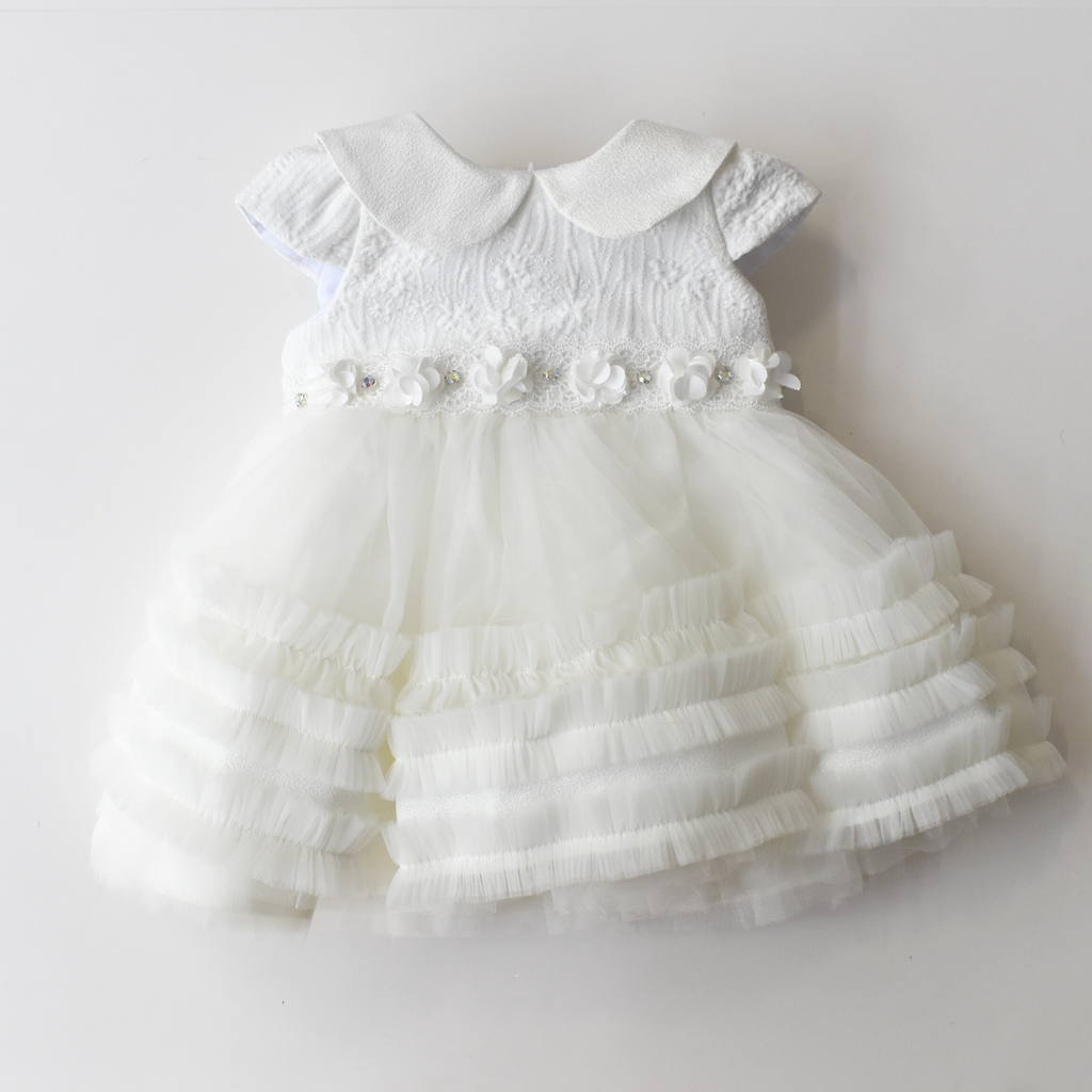 Daisy Pearls Formal Baby Dress-1