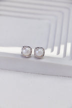 Fashion Temperament Pearl Stud Earrings-3