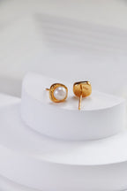 Fashion Temperament Pearl Stud Earrings-5