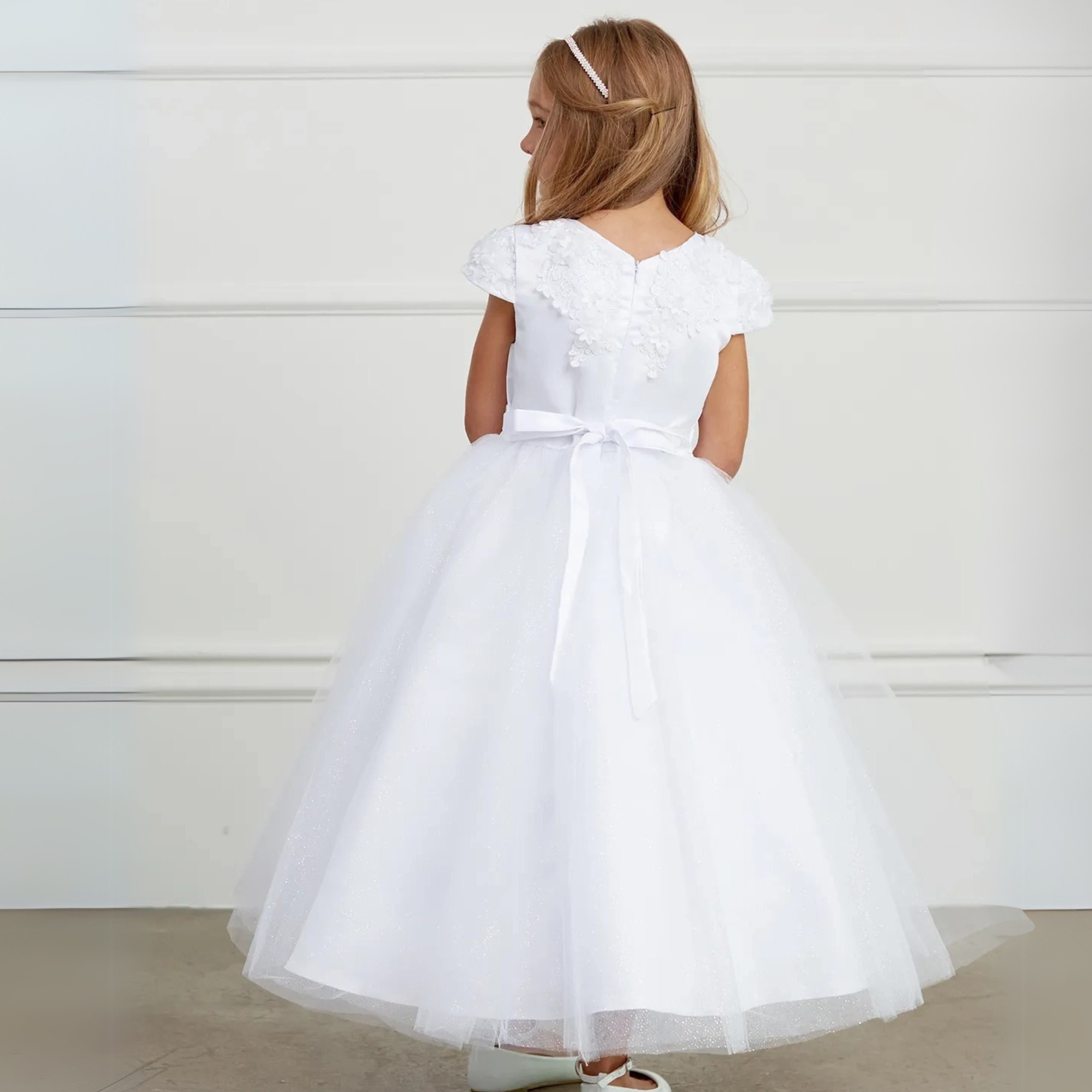 Flower Princess Girls Formal Dress-3