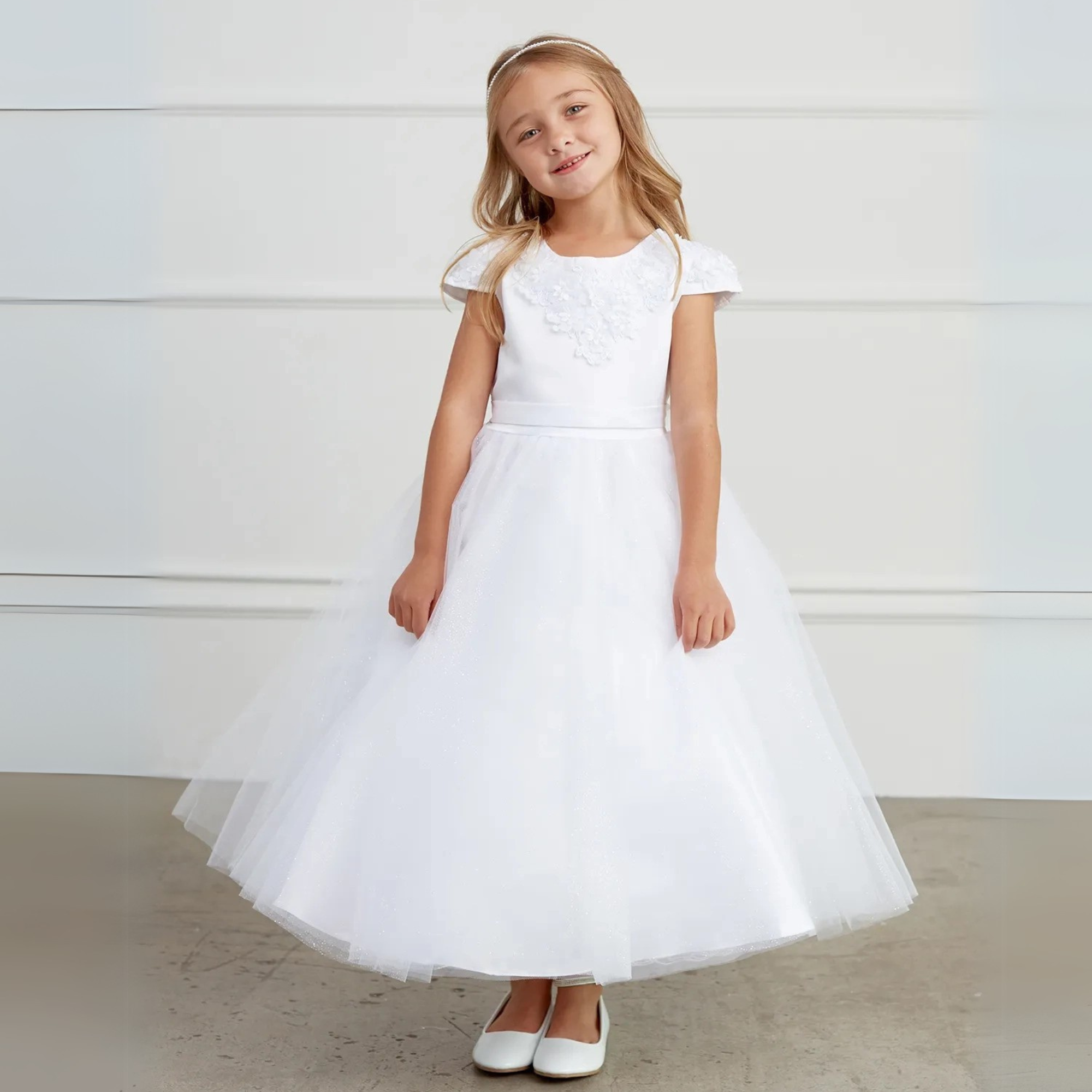 Flower Princess Girls Formal Dress-1