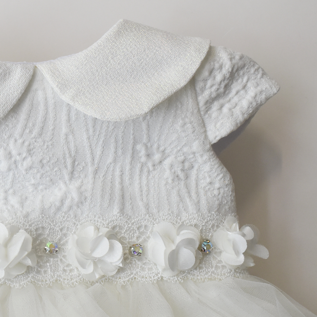 Daisy Pearls Formal Baby Dress-2