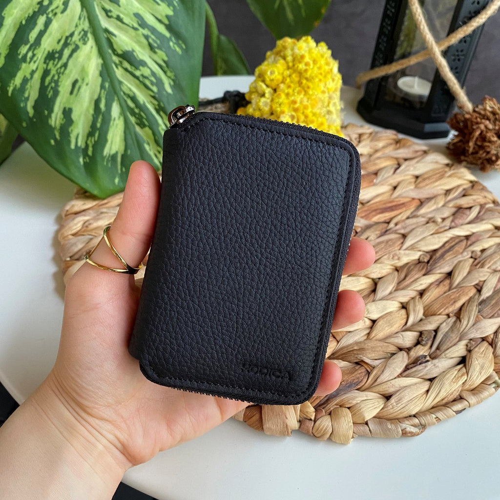 Porto - Genuine Leather Wallet with Zipper Feature-8