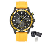 MEGIR Luxury Military Watches for Men Fashion Sport Quartz Wristwatch Waterproof Silicone Band Male Clock Chronograph with Date 2224-20
