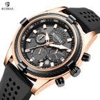 RUIMAS Top Luxury Quartz Wristwatches Men Silicone Large Dial  Military Sports Watches Waterproof Luminous Date Reloj Hombre-0