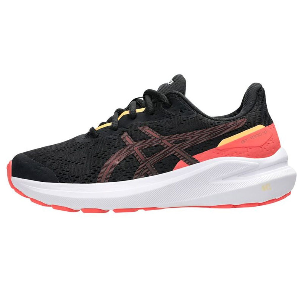Sporta apavi bērniem Asics GT-1000 13 GS melni | Stabilitātes apavi | ES noliktavas