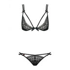 Lace Underwear Set Obsessive Intensa set Black S/M-2