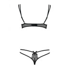 Lace Underwear Set Obsessive Intensa set Black S/M-1