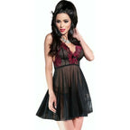 Dressing Gown Chilirose Black Pink S/M-0