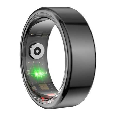 colmi r02 smart ring black ip68 size 8