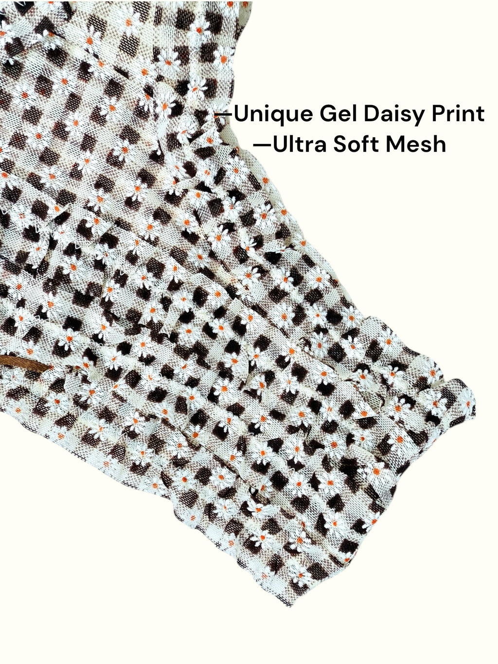 Milanblocks Vintage Style Gingham Daisy Ruffle Panties-3