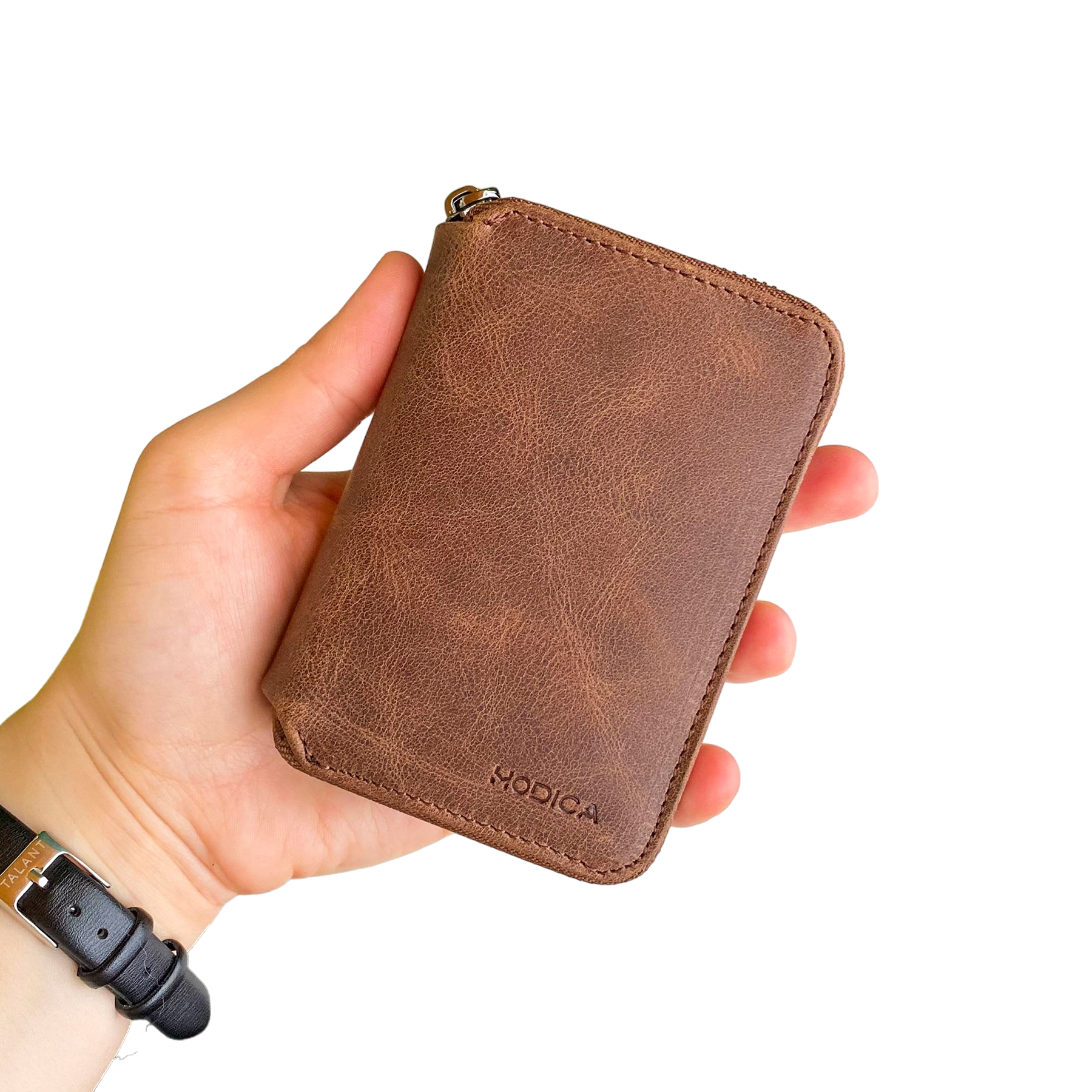 Porto - Genuine Leather Wallet with Zipper Feature-0