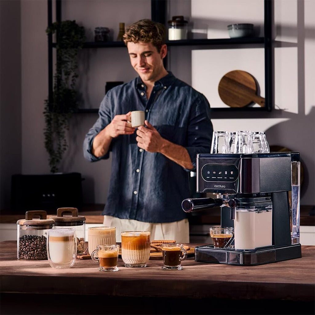 Cecotec Power Espresso 20 ColdBrew Latte 1350W 20bar Black Manual Coffee Machine-9