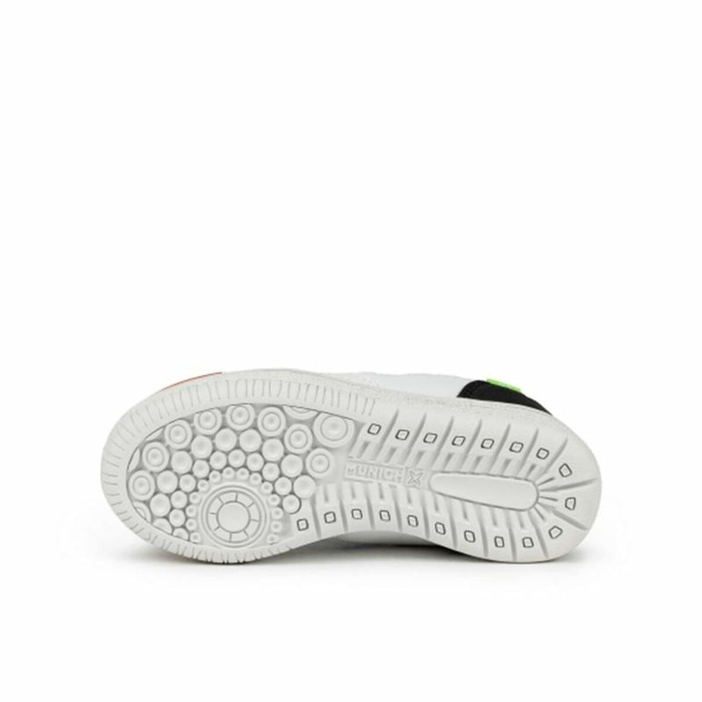 Bērnu iekštelpu futbola apavi Munich G-3 Kid Vco Profit balti