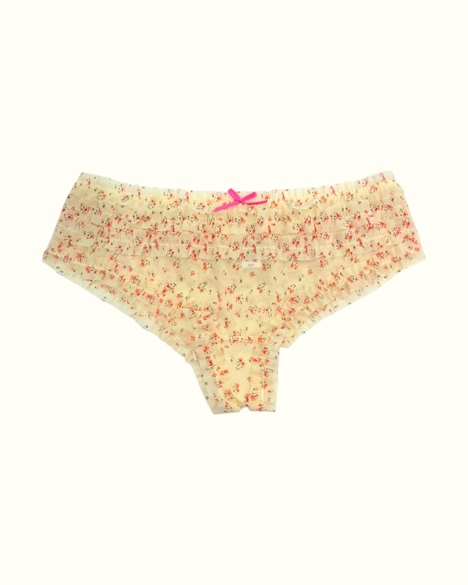 Milanblocks Vintage Style Gingham Daisy Ruffle Panties-5