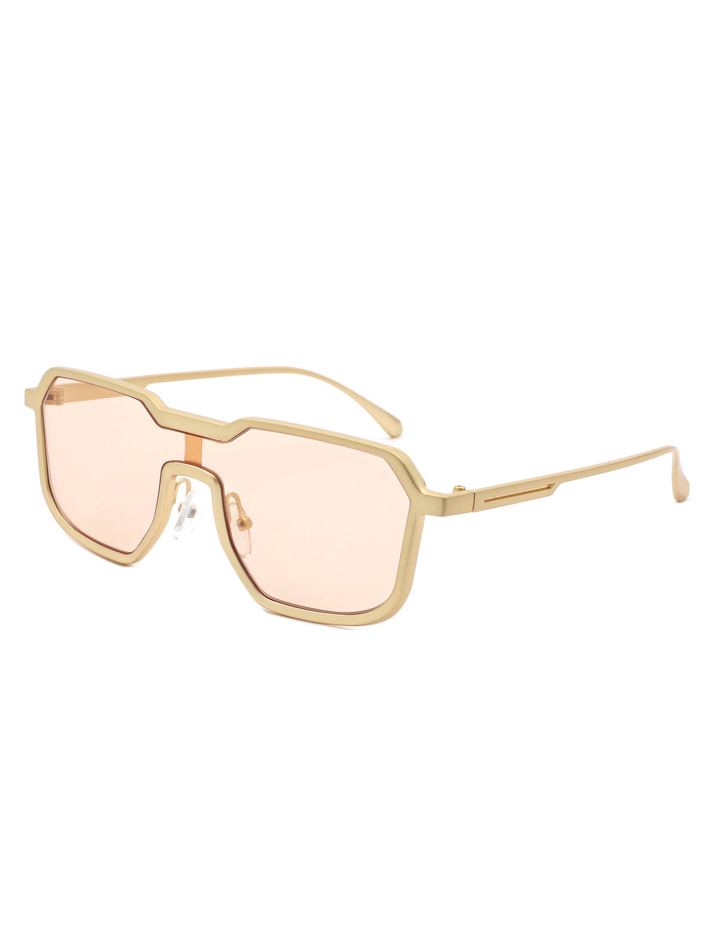 Fusion - Retro Oversized Square Geometric Fashion Sunglasses-8