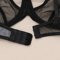 Chic Sexy Lingerie Mesh Bra Set with Cross Hollow Panty - Wholesale Lingerie-10