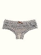 Milanblocks Vintage Style Gingham Daisy Ruffle Panties-2