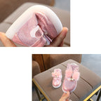 Breathable Luminous Shoes with LED and Glitter for Children-1