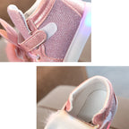 Breathable Luminous Shoes with LED and Glitter for Children-3