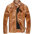 Hodor Tan Men's Leather Jacket Streetwear-0
