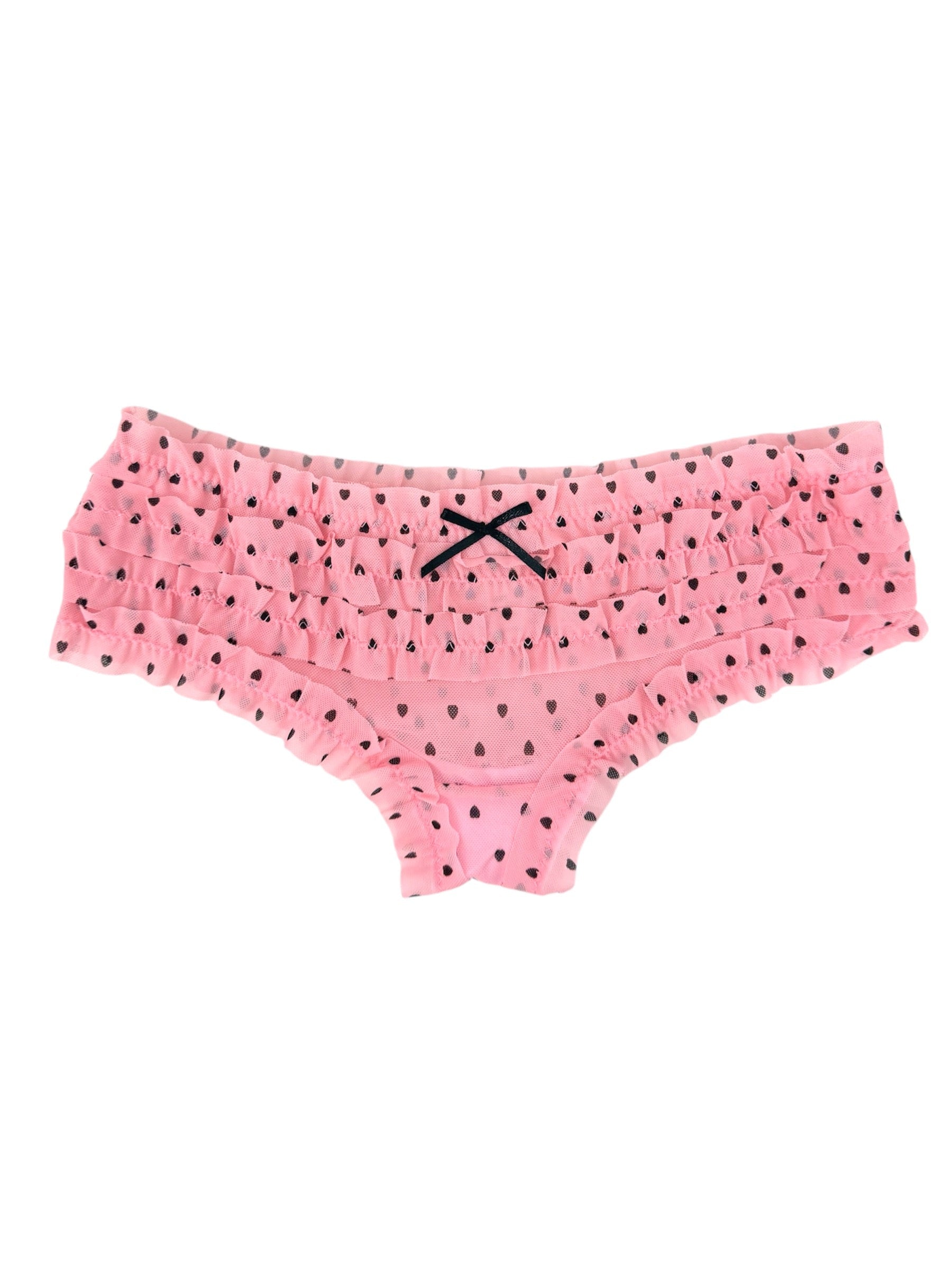 Majtki Milanblocks Vintage Gingham z falbanką i nadrukiem stokrotek