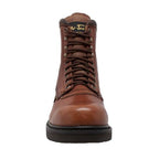 Men's 8" Brown Work Leather Boots-4