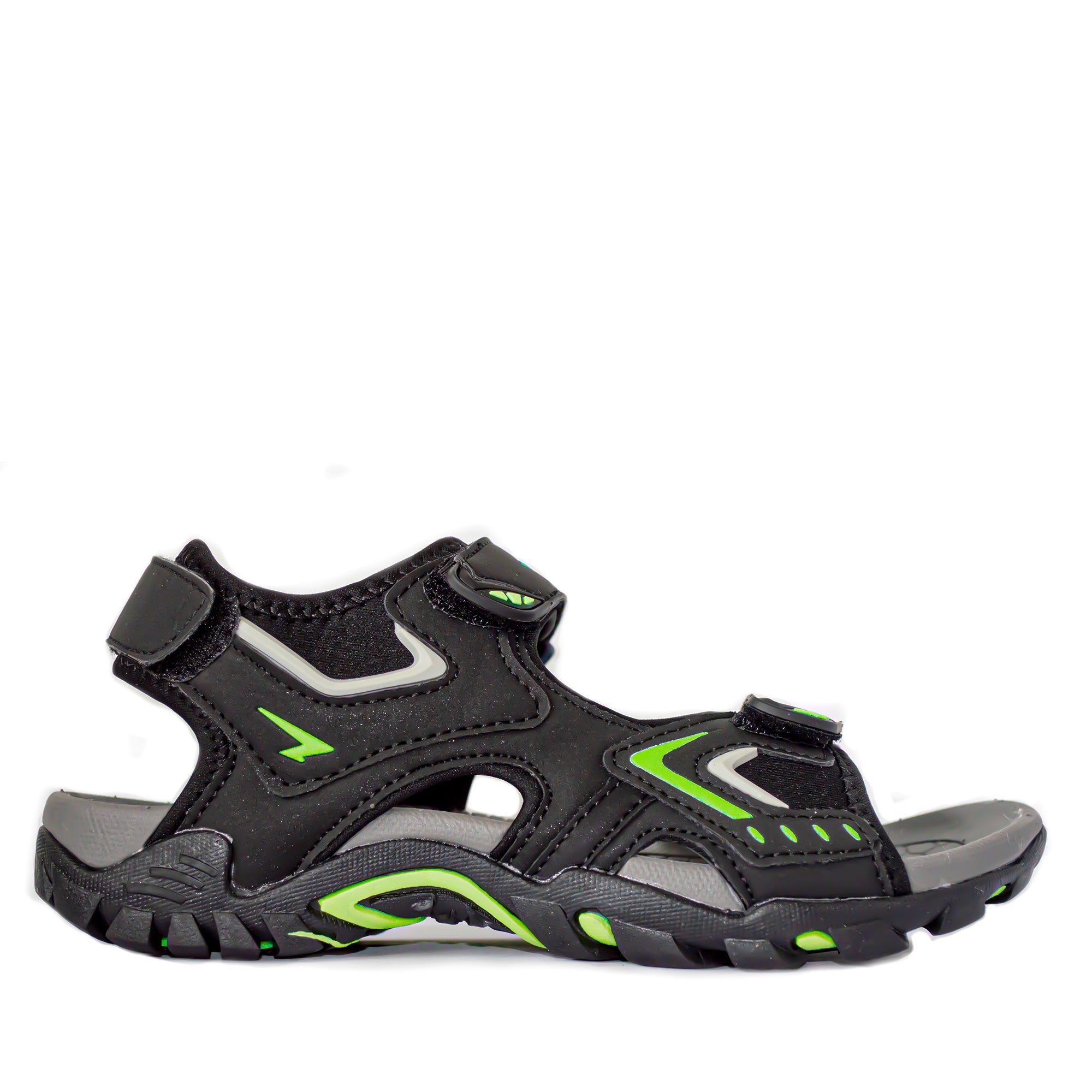Rock Boys Outdoor Adjustable Sandal Black/Lime-0