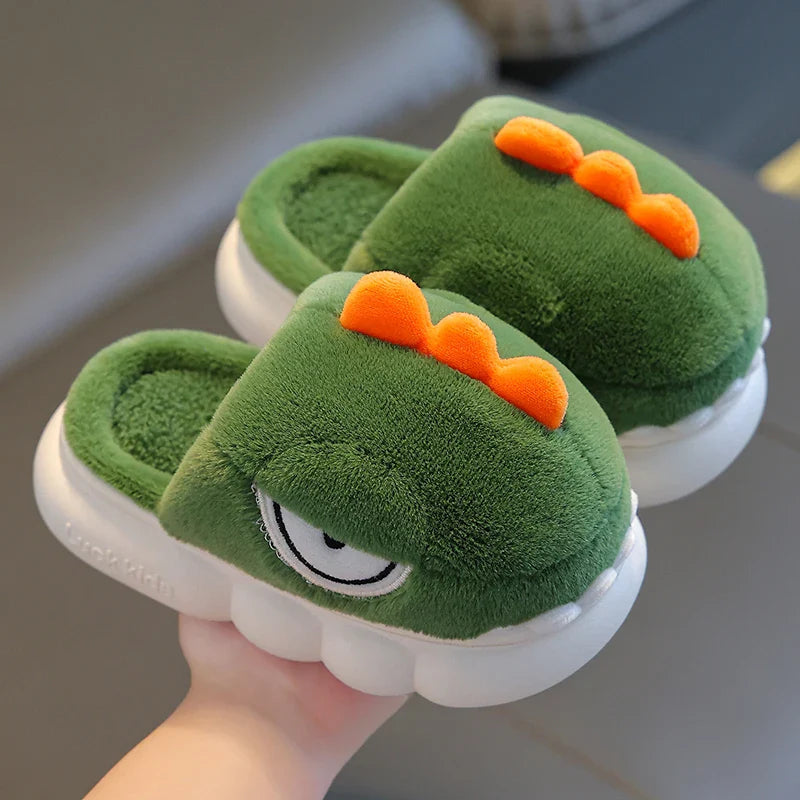 Warm Dinosaur Slippers for Children-8