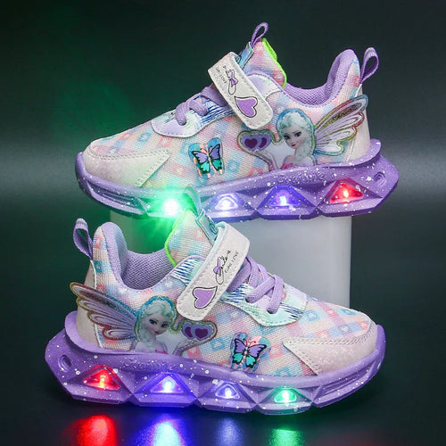 Breathable Sneakers Shoes with Cartoon LED for Children-1
