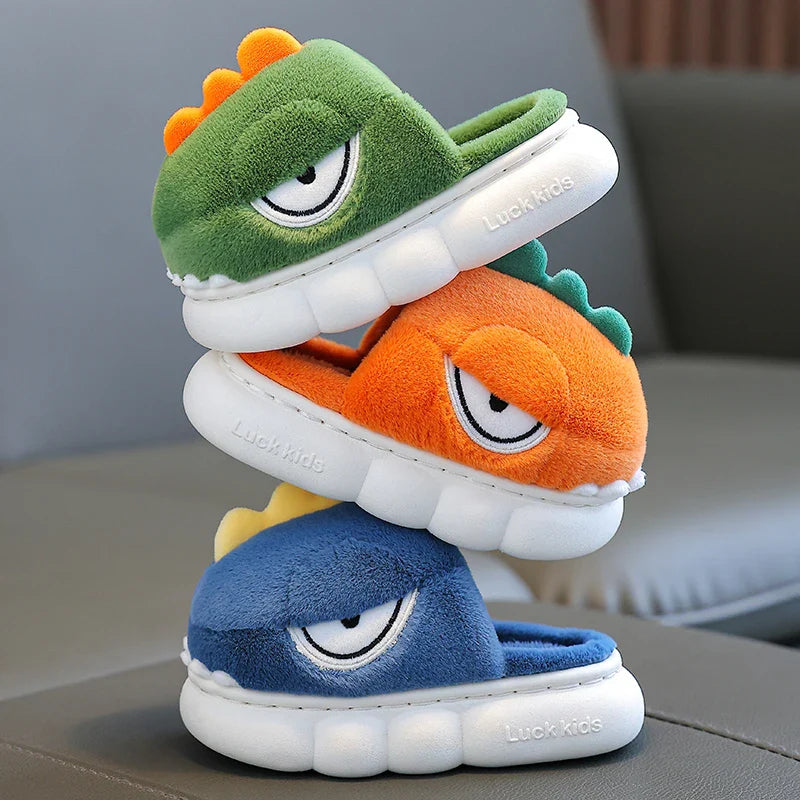 Warm Dinosaur Slippers for Children-3