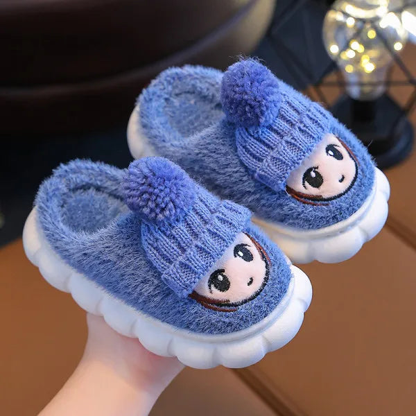 Cartoon Indoor Warm Slippers for Children-9