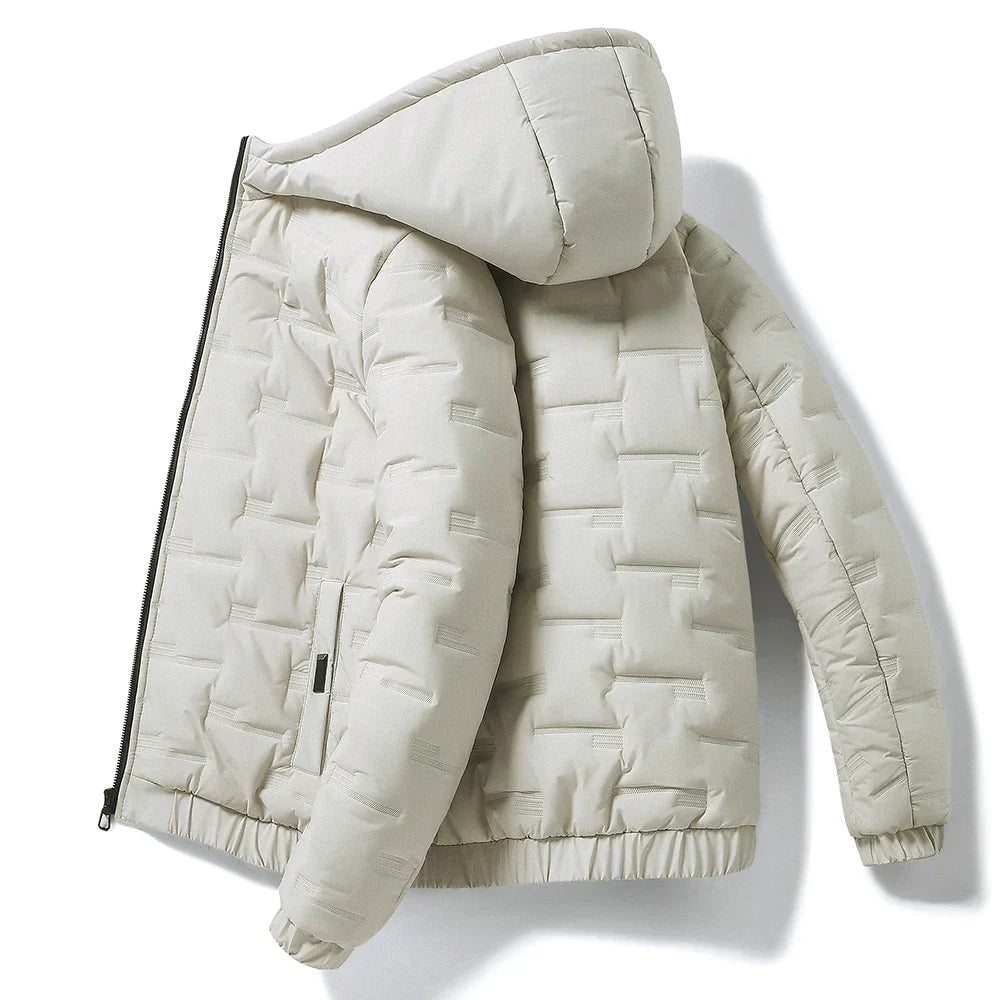 Winter Men's Hooded Down Jacket Thick Puffer-1