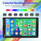 7 2DIN Touchscreen Car Stereo Black-2