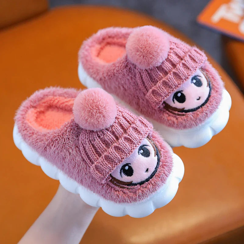 Cartoon Indoor Warm Slippers for Children-6
