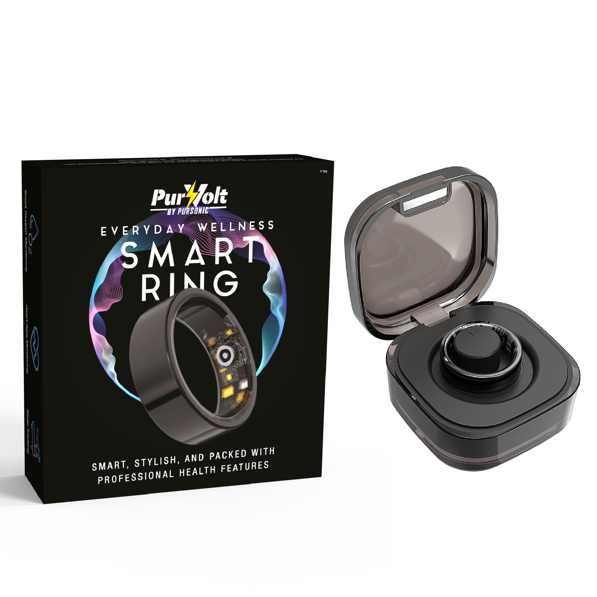 pursonic smart watch and wellness ring bundle