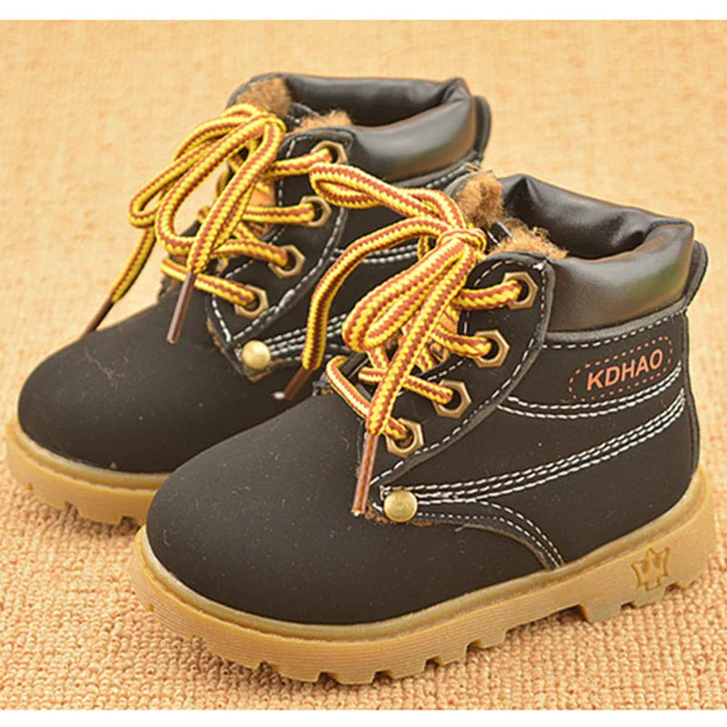 Lug-Soled Boots with Laces for Children Multivariant-1