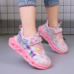 Breathable Sneakers Shoes with Cartoon LED for Children-2
