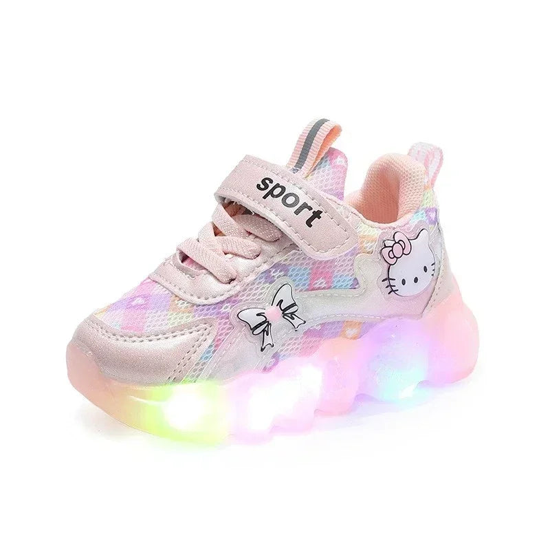 Breathable Sneakers Shoes with Cartoon LED for Children-3