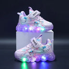 Breathable Sneakers Shoes with Cartoon LED for Children-5