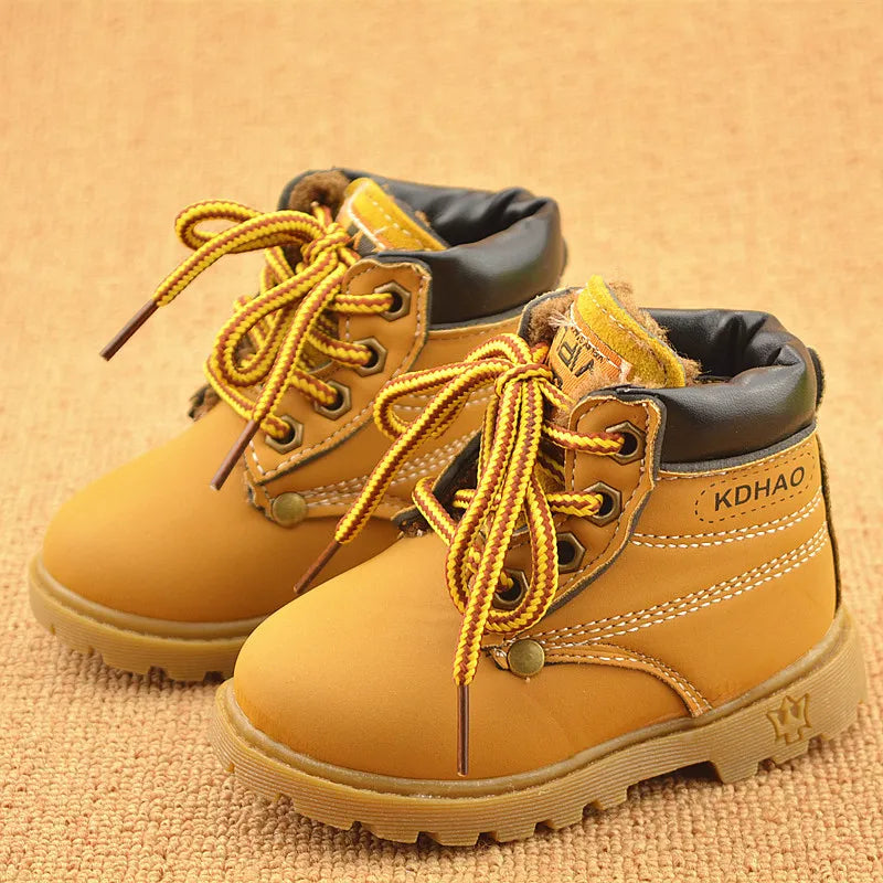 Lug-Soled Boots with Laces for Children Multivariant-0