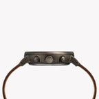 Timex Men's Brass Watch, Brown Leather, Gray Dial | Tw2r80000-1