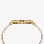 Timex Women's Off-White Leather Watch, Mother Of Pearl Dial | Tw2t35400-1