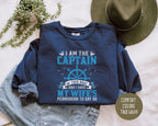I Am the Captain of This Boat Comfort Colors Sweatshirt-0