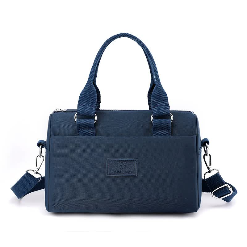 NNEDSZ 0485# Blue Multifunctional Nylon Shoulder Bag - Lightweight and Spacious Handbag for Women, 20x15x11cm-0