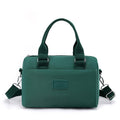NNEDSZ 0485# Green Multifunctional Nylon Shoulder Bag - Lightweight and Spacious Handbag for Women, 20x15x11cm-0