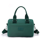 NNEDSZ 0485# Green Multifunctional Nylon Shoulder Bag - Lightweight and Spacious Handbag for Women, 20x15x11cm-0