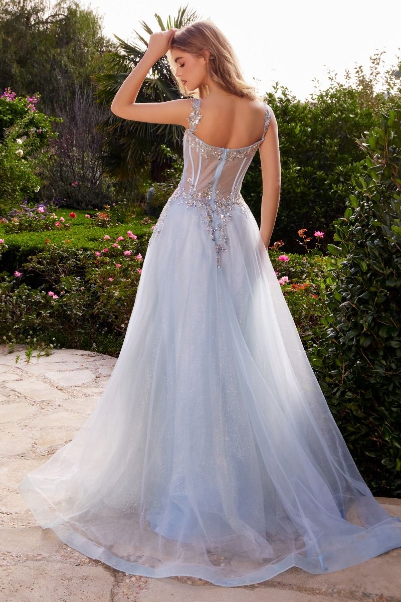 Embellished A-Line Tulle Ball Gown-4